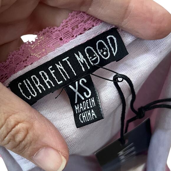 Current Mood Blossoming Maiden Crop Top XS Floral Cami Coquette Regency Rococo - Picture 5 of 6